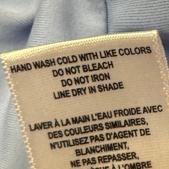 RUFFLE BUTTS sunhat w/ wide 3” brim sun protection - Sz 12 mo-2T - Light Blue - Picture 4 of 5